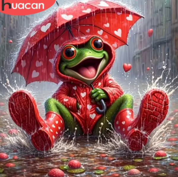 Diamond Painting HUACAN 5D-Frosch